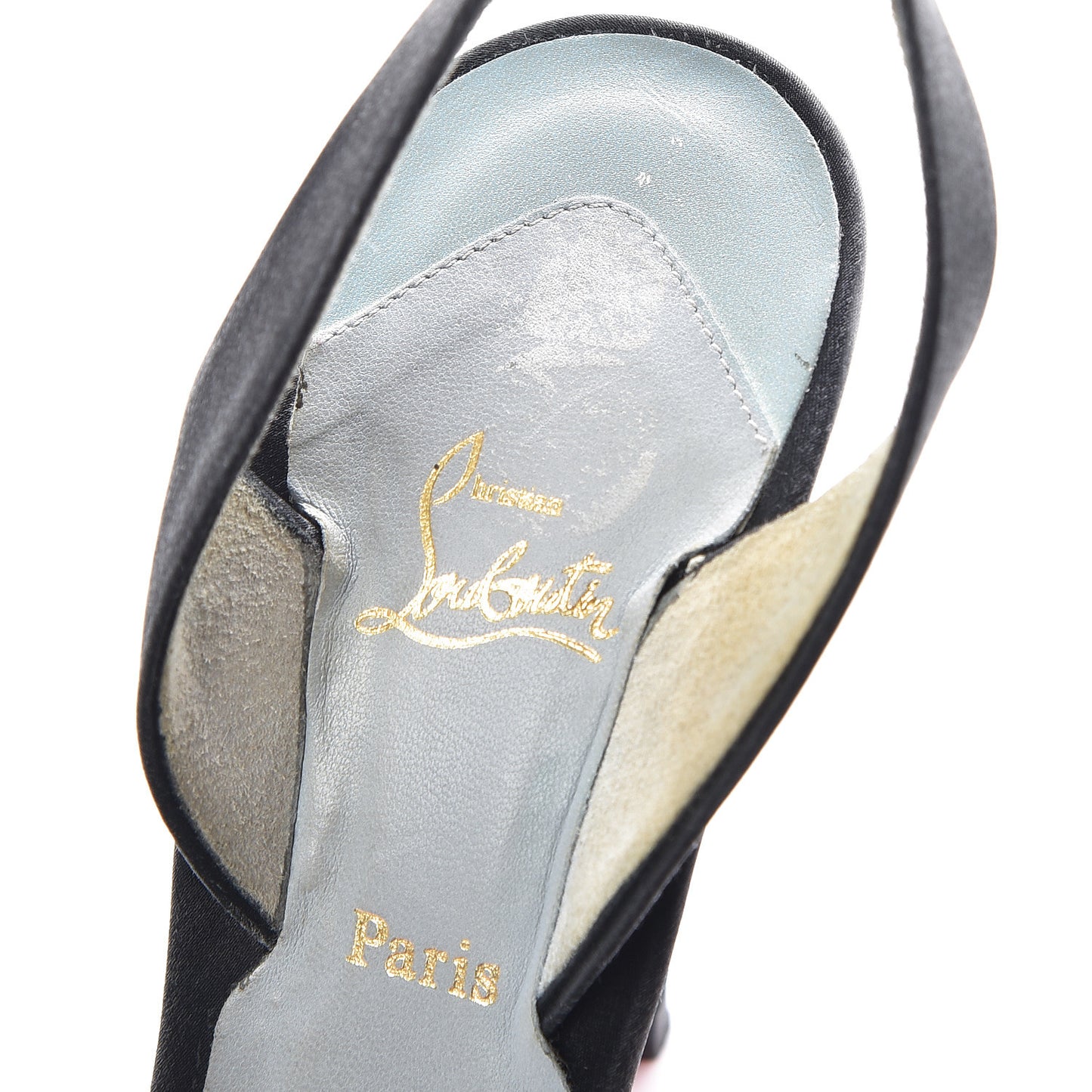 Satin Slingback 100 Pumps 38.5 Black