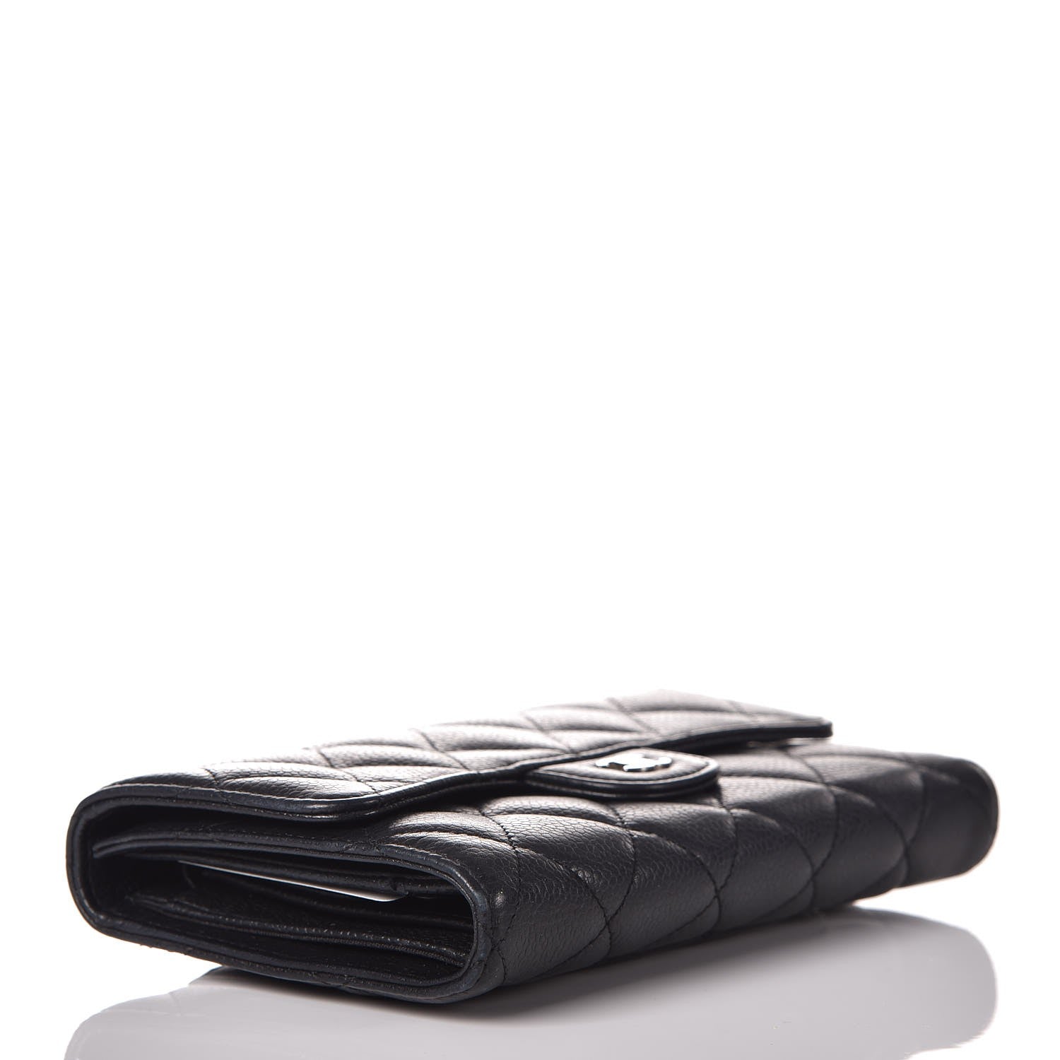 Chanel Caviar Quilted Large Flap Wallet Black 4 of 9