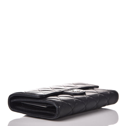 Chanel Caviar Quilted Large Flap Wallet Black 4 of 9