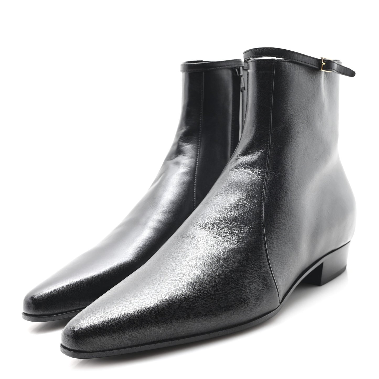 Calfskin Mens Arsun Ankle Boots 41.5 Black