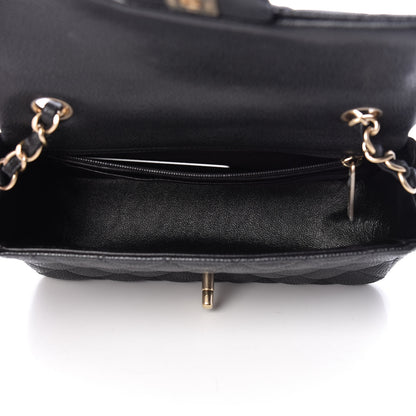 Chanel Metallic Caviar Quilted Mini Rectangular Flap Black 5 of 10