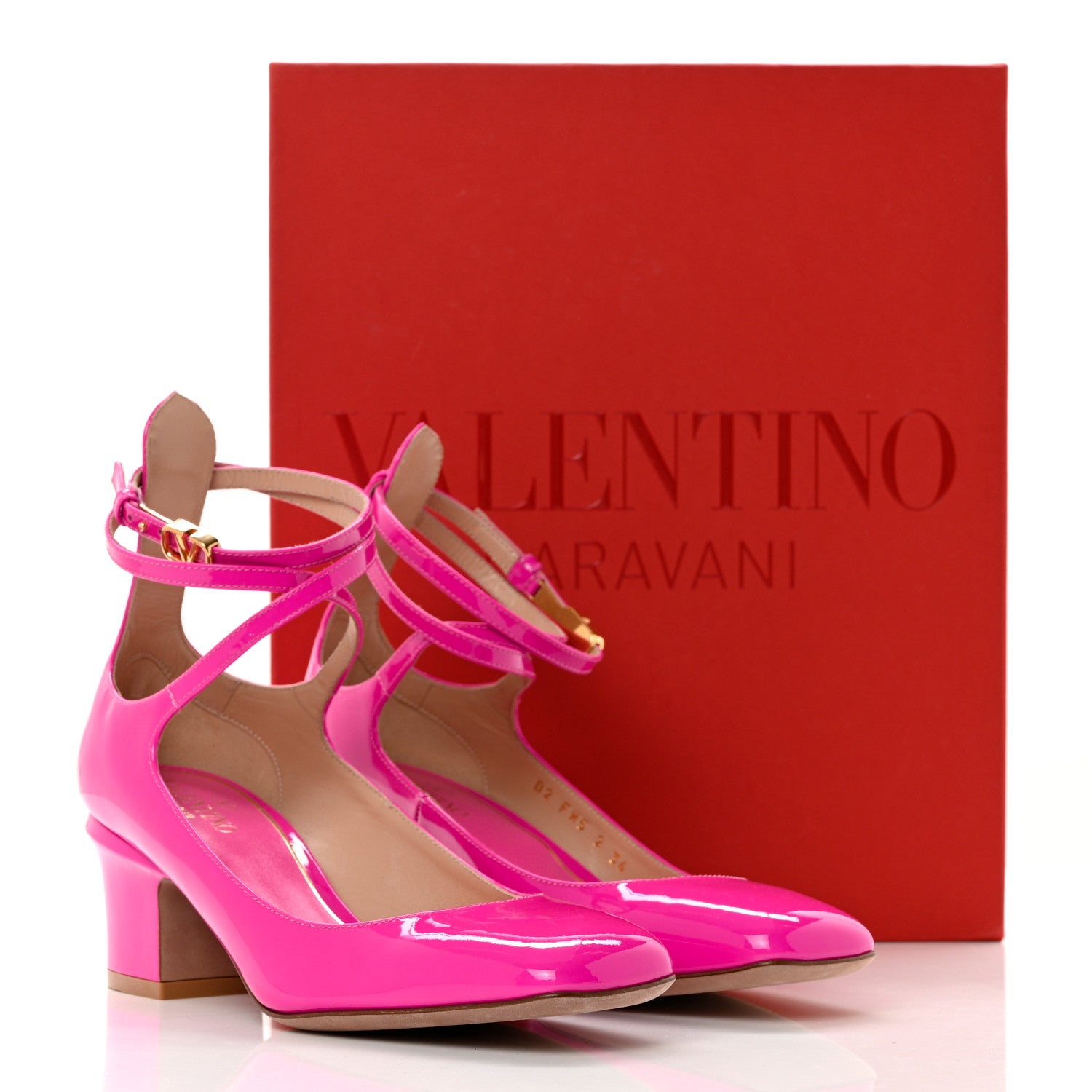 Valentino Garavani Patent Tan-Go Mary Jane 60mm Pumps 36 Pink PP 9 of 9
