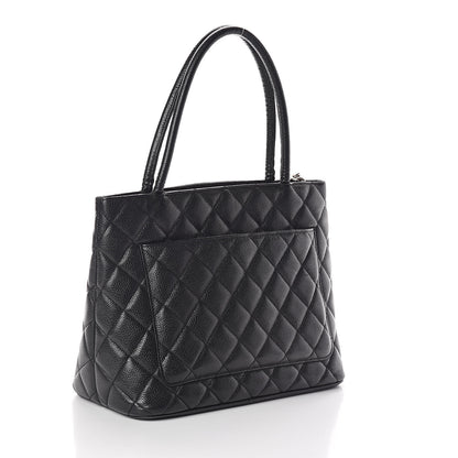 Chanel Caviar Quilted Medallion Tote Black 3 of 11