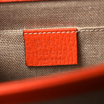 Gucci Dollar Calfskin Small Interlocking G Shoulder Bag Sun Orange 6 of 10