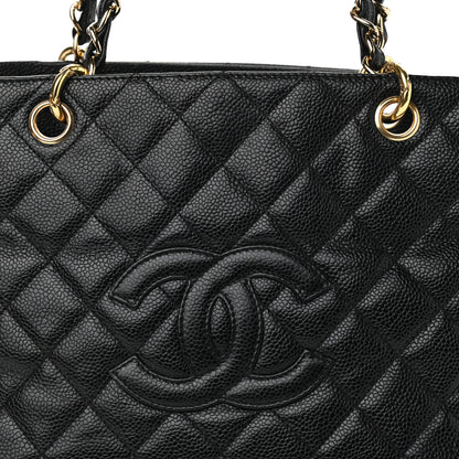 Chanel Caviar Quilted Petit Timeless Tote PTT Black 8 of 10