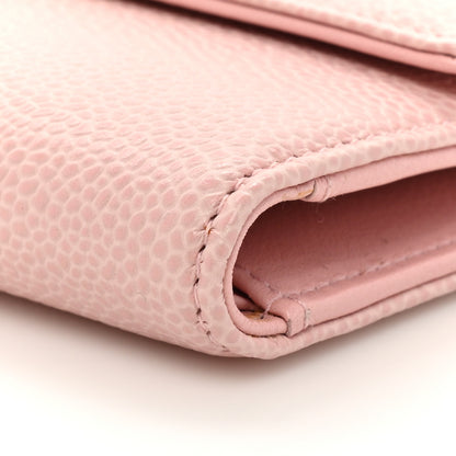Chanel Caviar Timeless CC Large Gusset Flap Wallet Rose Pale 11 of 15