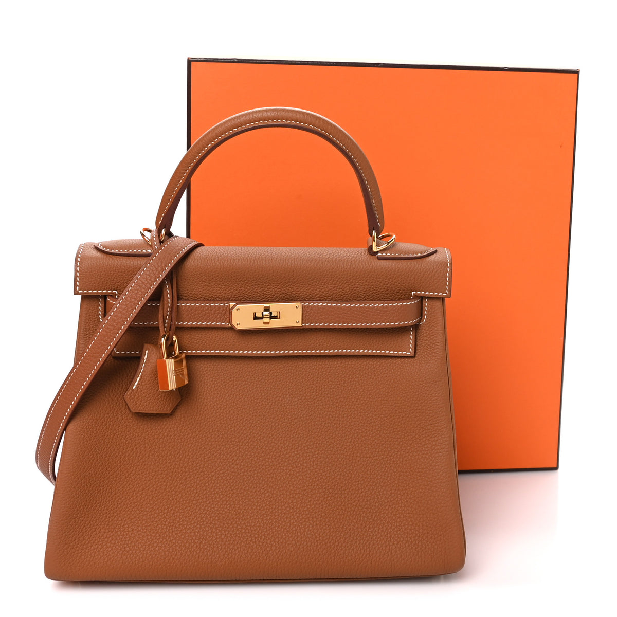 Hermes Togo Kelly Retourne 28 Gold 11 of 11