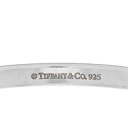 Tiffany Sterling Silver Narrow 1837 Bangle Bracelet 3 of 5