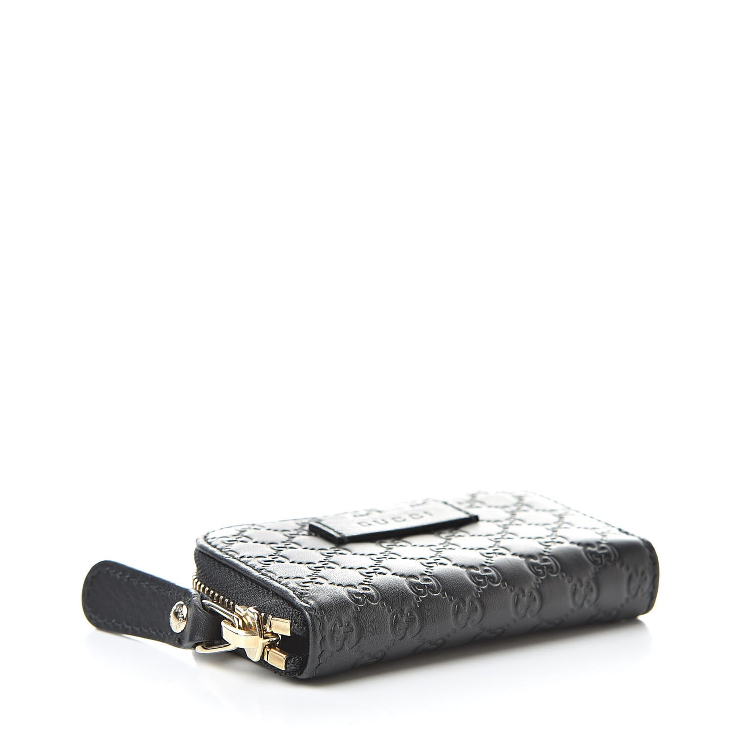 Microguccissima Zip Around Card Case Black
