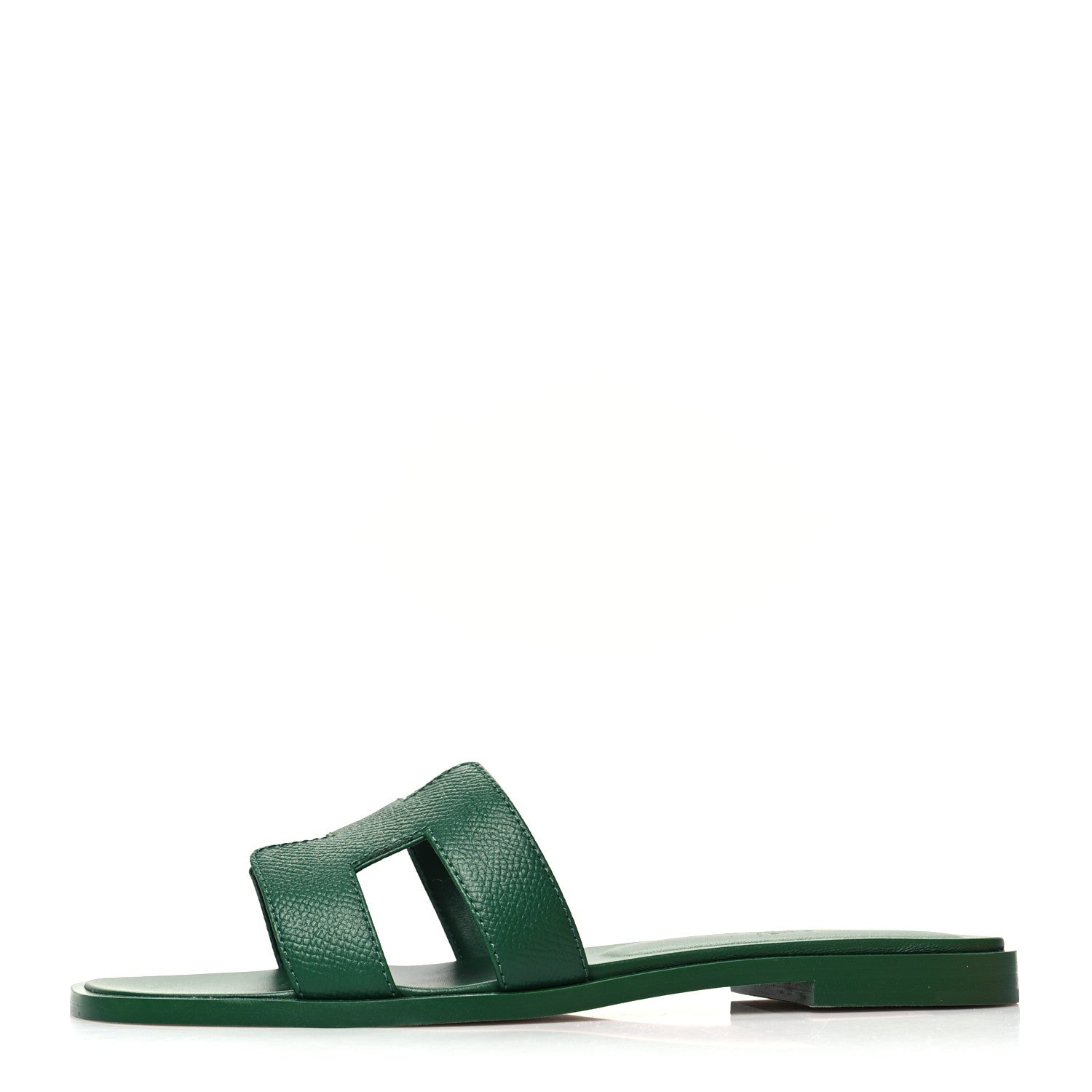 Hermes Epsom Oran Sandals 36.5 Vert Cactus 1 of 9