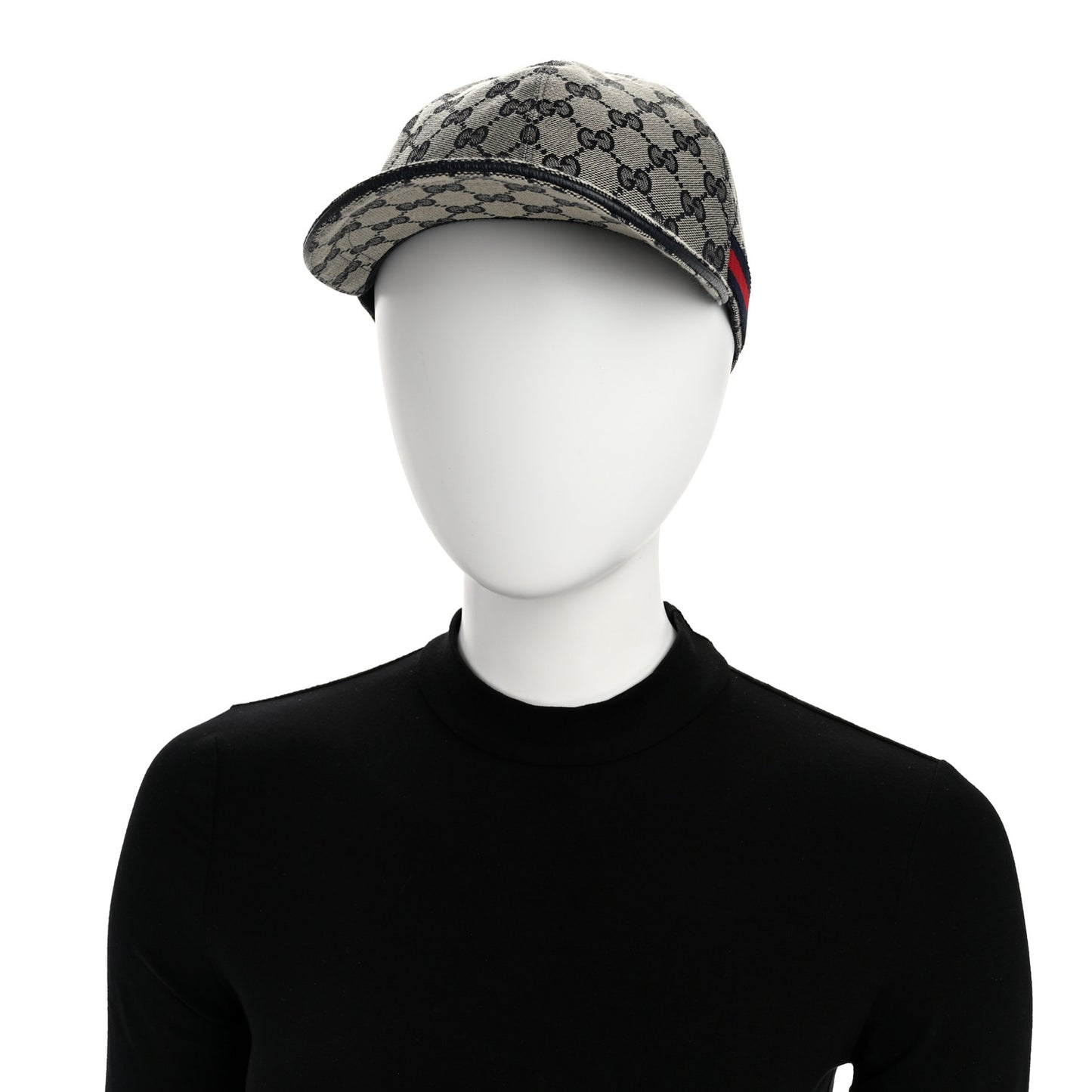 Monogram Web Baseball Hat XL Beige Blue