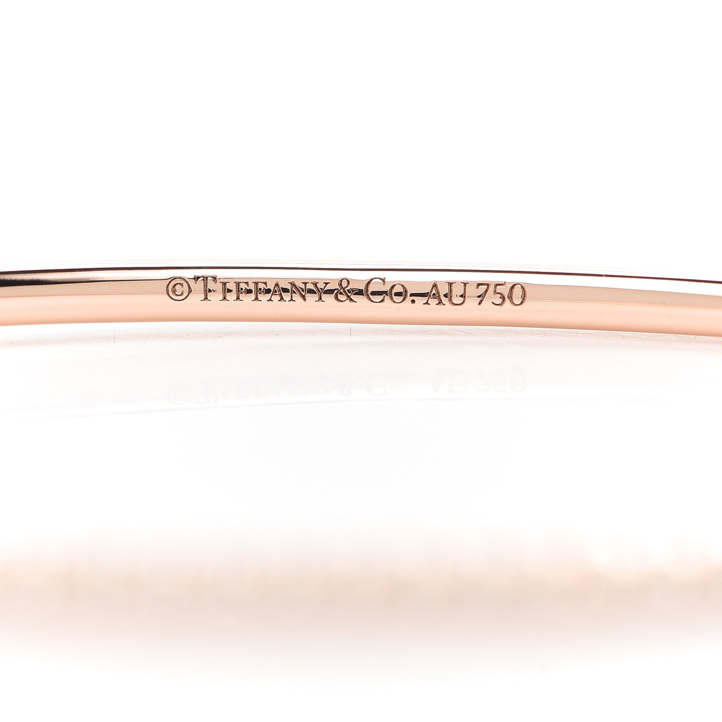 18K Rose Gold Diamond Metro Hinged Bangle Bracelet