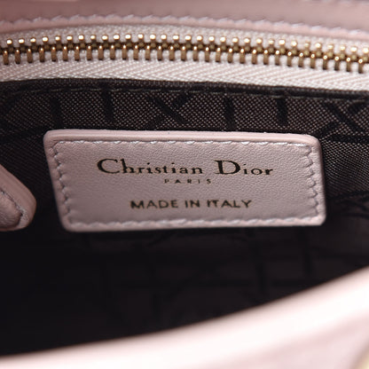 Christian Dior Lambskin Cannage Mini Lady Dior Rose Poudre 6 of 9
