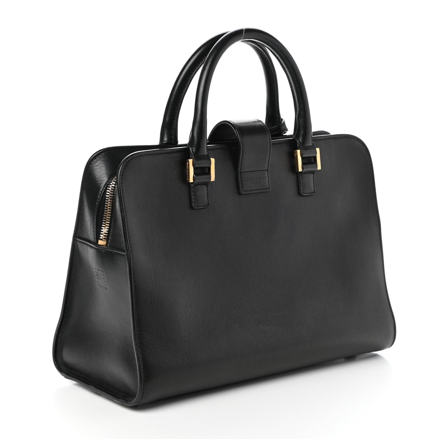 Saint Laurent Smooth Calfskin Small Monogram Cabas Black 3 of 9