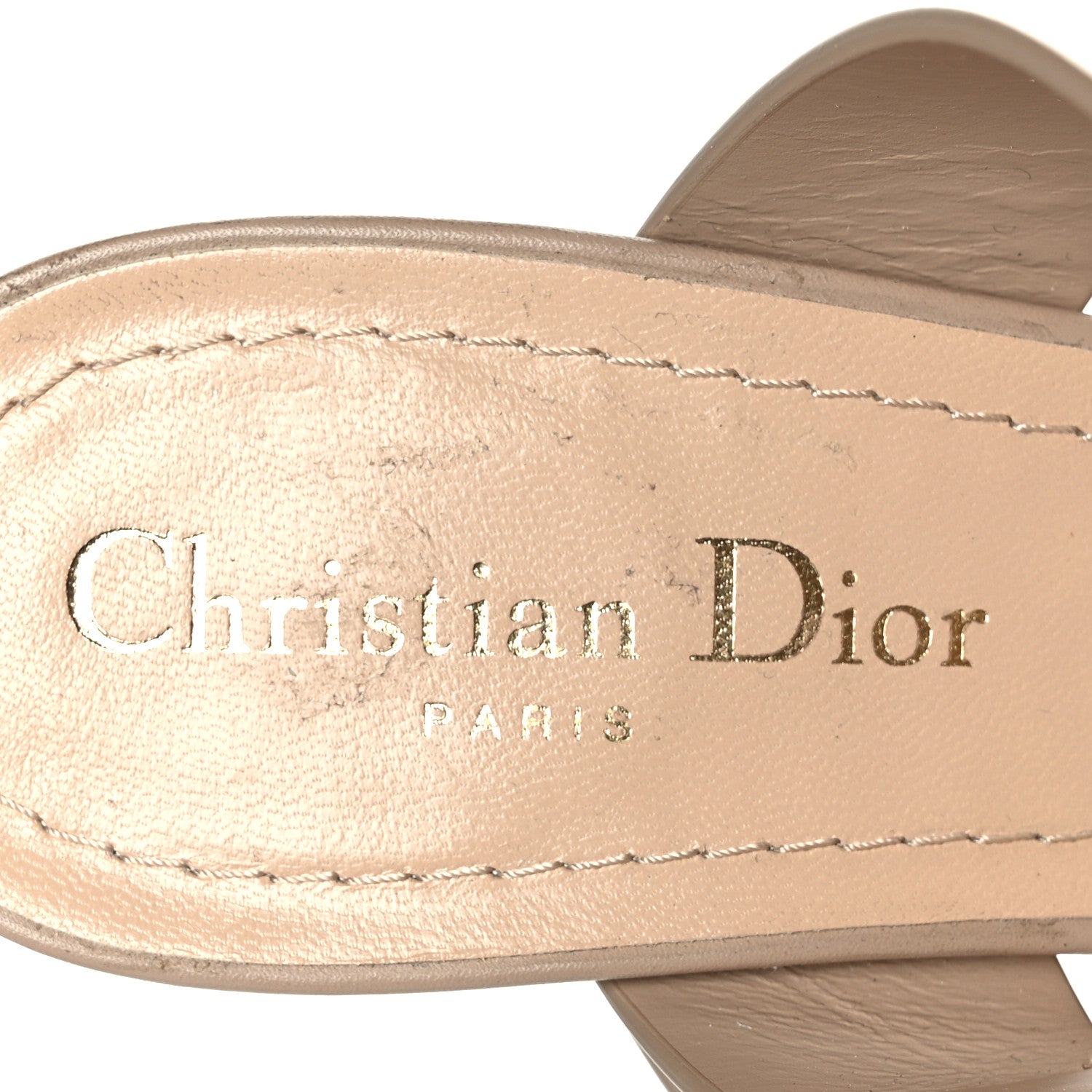 Christian Dior Technical Fabric Calfskin D-Dior 65mm Mules 38 Nude 18 of 24