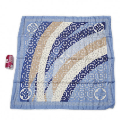 Louis Vuitton Silk Champs Elysees Scarf Blue 2 of 7