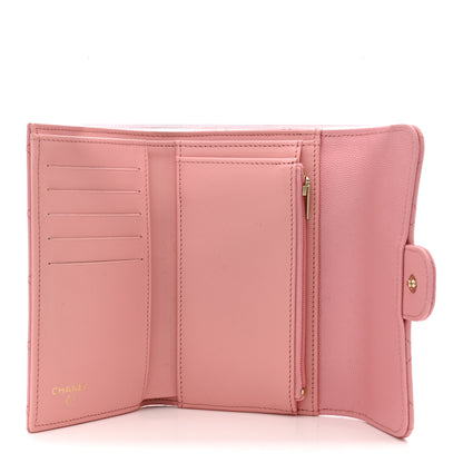 Chanel Caviar Quilted Medium Flap Wallet Light Pink 5 of 10