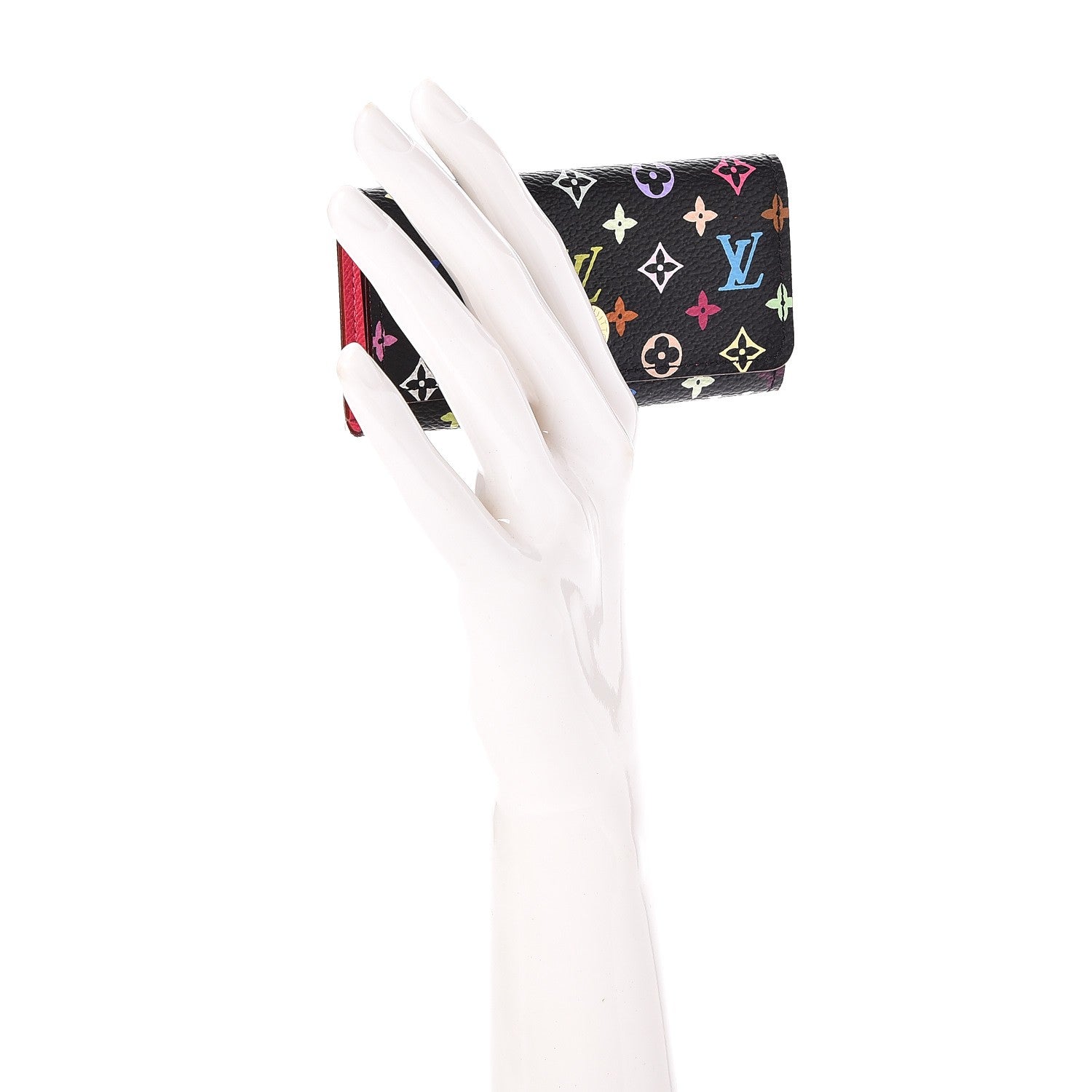 Louis Vuitton Monogram Multicolor Multicles 4 Key Holder Black Grenade 2 of 8