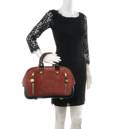 Louis Vuitton Suede Stamped Havane Bowler GM Brun 2 of 7