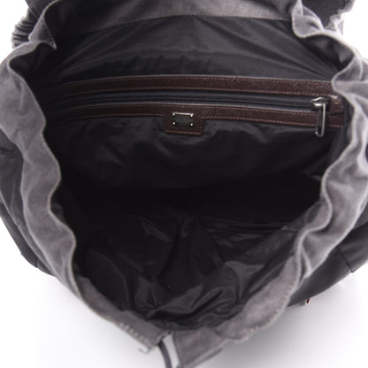 Dolce & Gabbana Nylon Cotton Canvas Dauphine Zaino Backpack Nero Anthracite 5 of 10