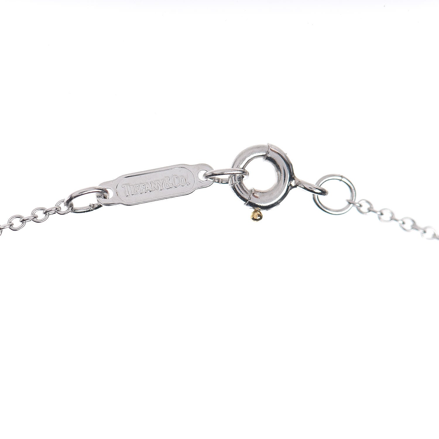 Tiffany Platinum Diamond Cross Stitch Pendant Necklace 5 of 5