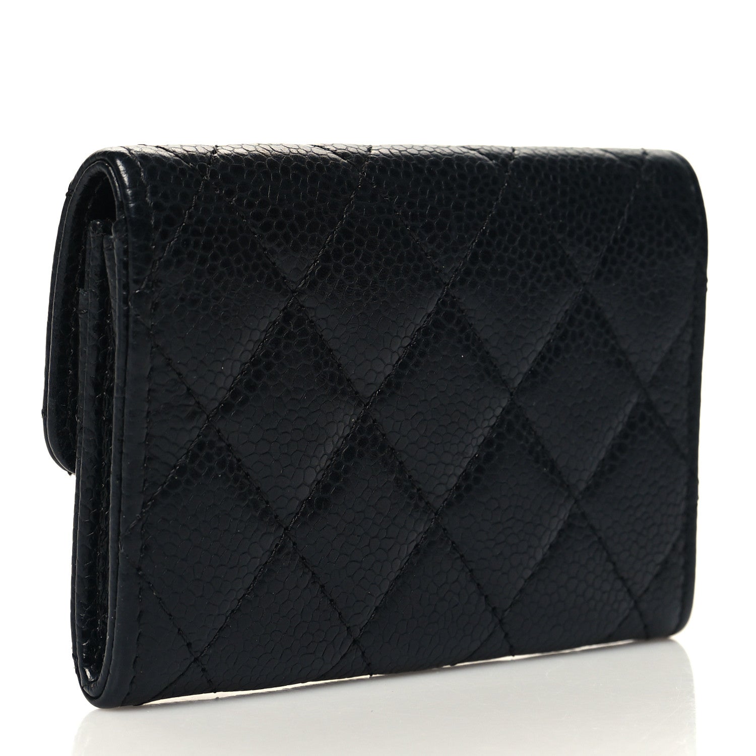 Chanel Caviar Quilted Flap Card Holder Black 3 of 9