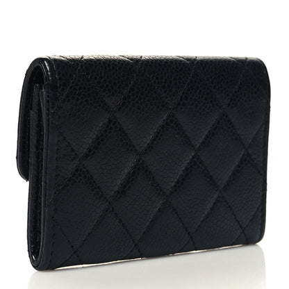 Chanel Caviar Quilted Flap Card Holder Black 3 of 9
