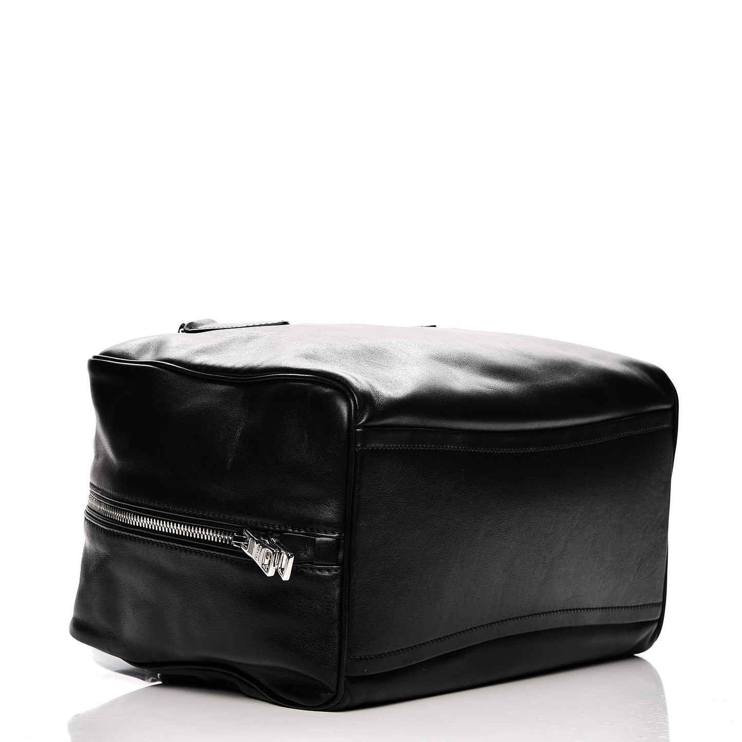 Soft Calf Large Inside Satchel Black Turquoise