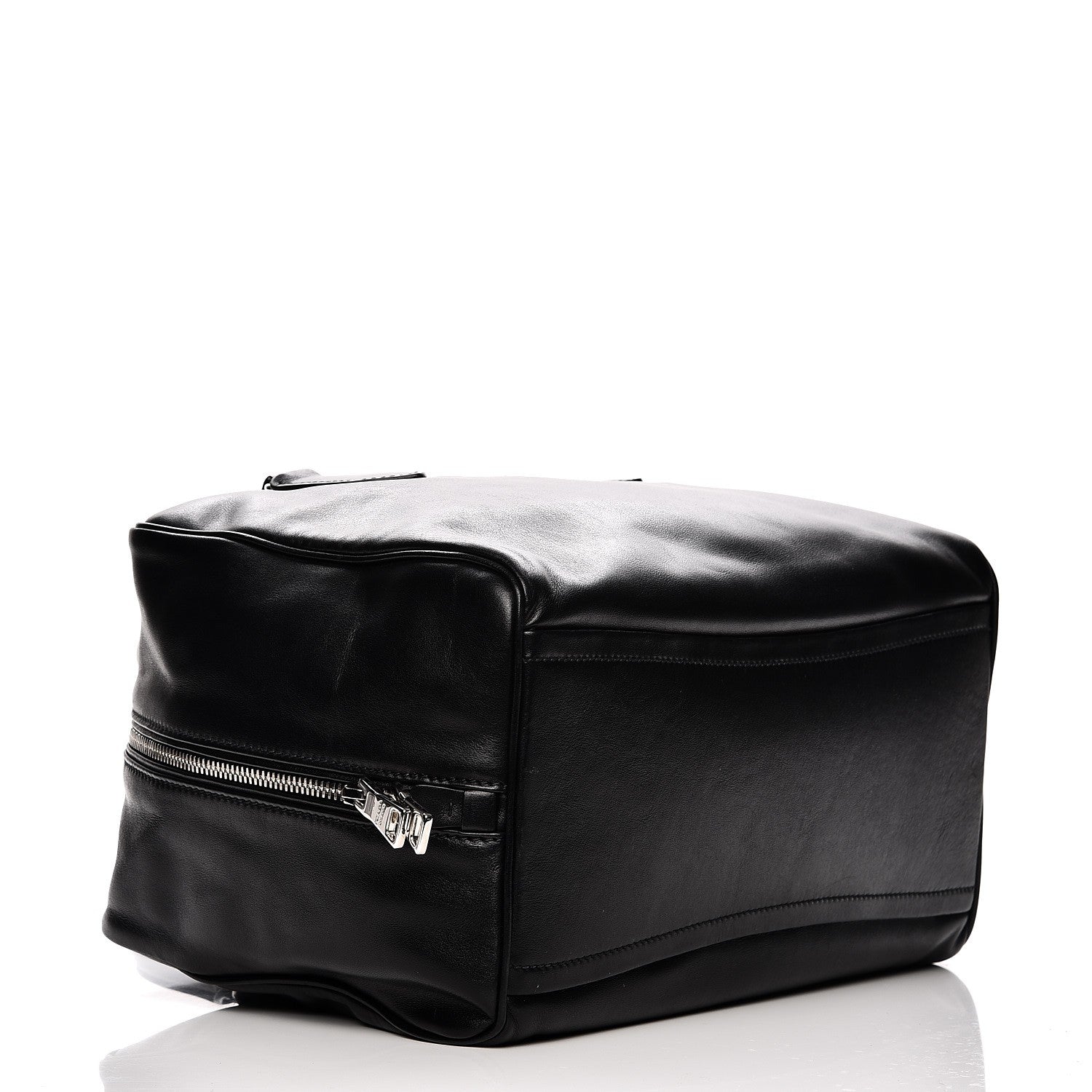 Prada Soft Calf Large Inside Satchel Black Turquoise 4 of 7