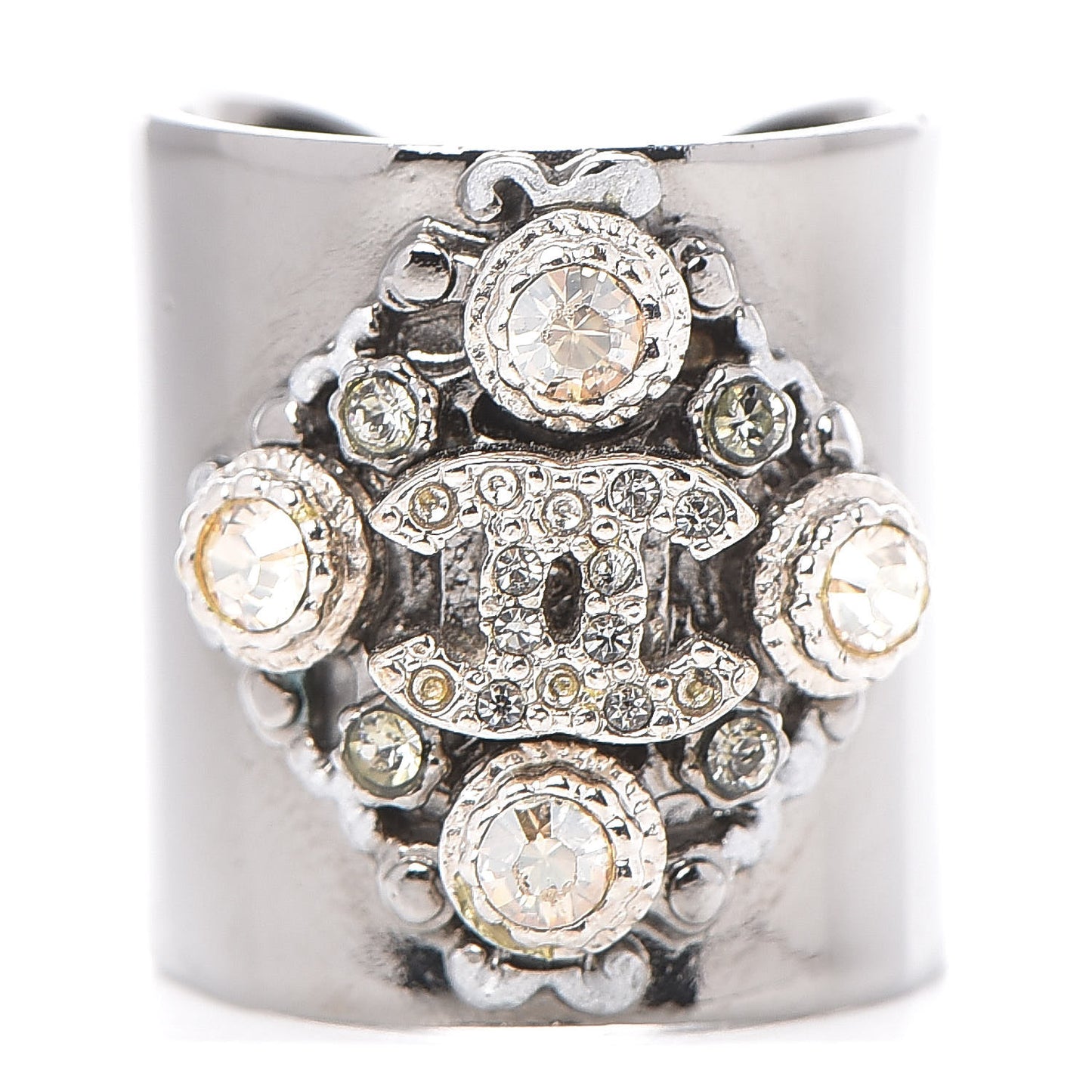 Ruthenium Crystal CC Ring 7.5