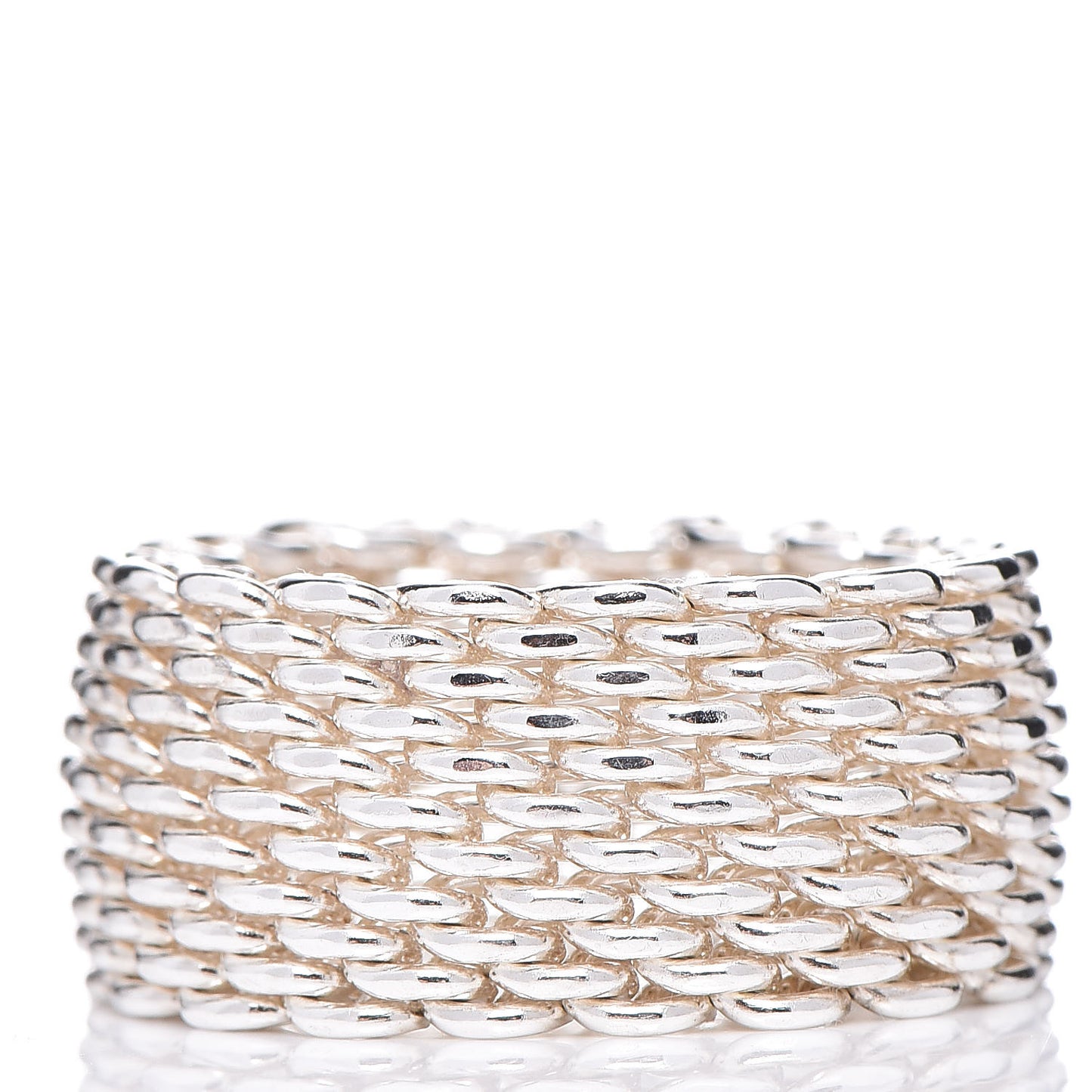 Sterling Silver Somerset Mesh Ring 53 6.25