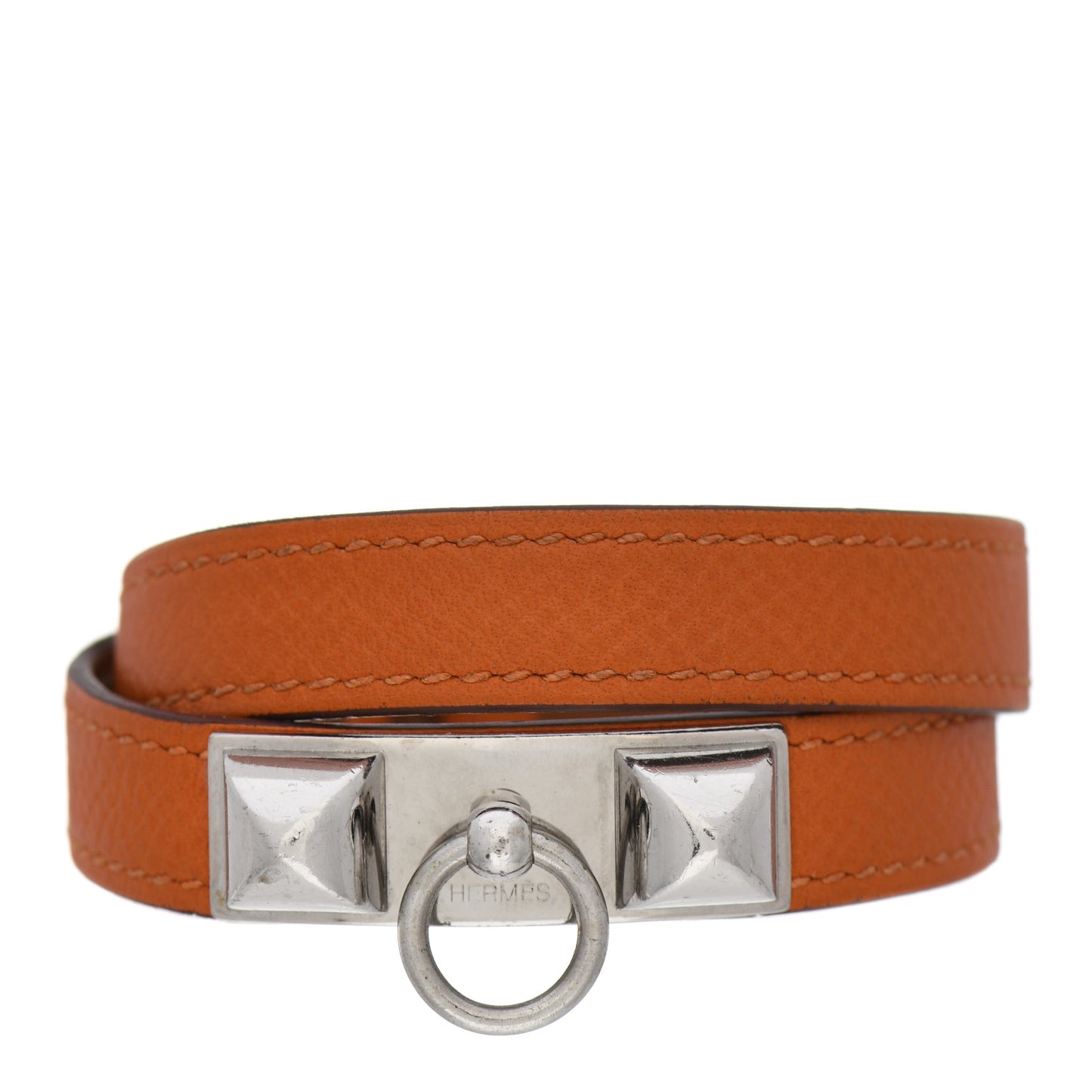 Epsom Rivale Double Tour Bracelet M Orange