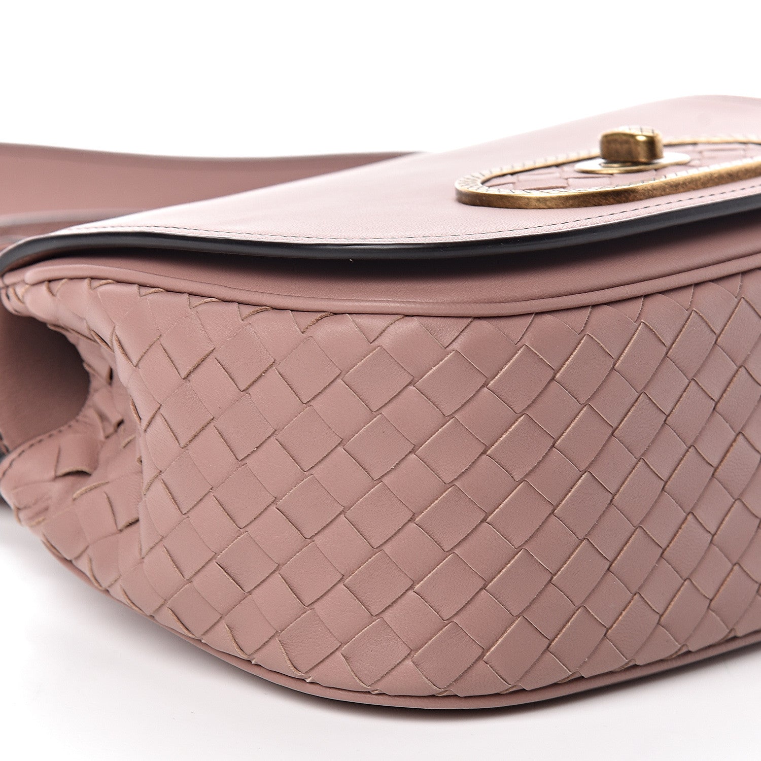 Bottega Veneta Nappa Intrecciato BV Luna Shoulder Bag Deco Rose 8 of 10