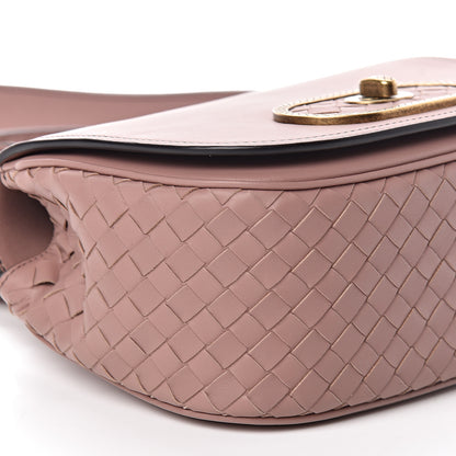 Bottega Veneta Nappa Intrecciato BV Luna Shoulder Bag Deco Rose 8 of 10