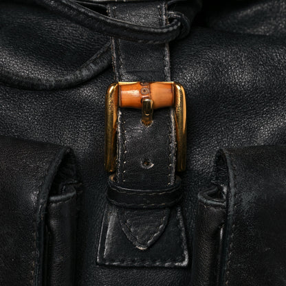 Gucci Calfskin Bamboo Backpack Black 18 of 28