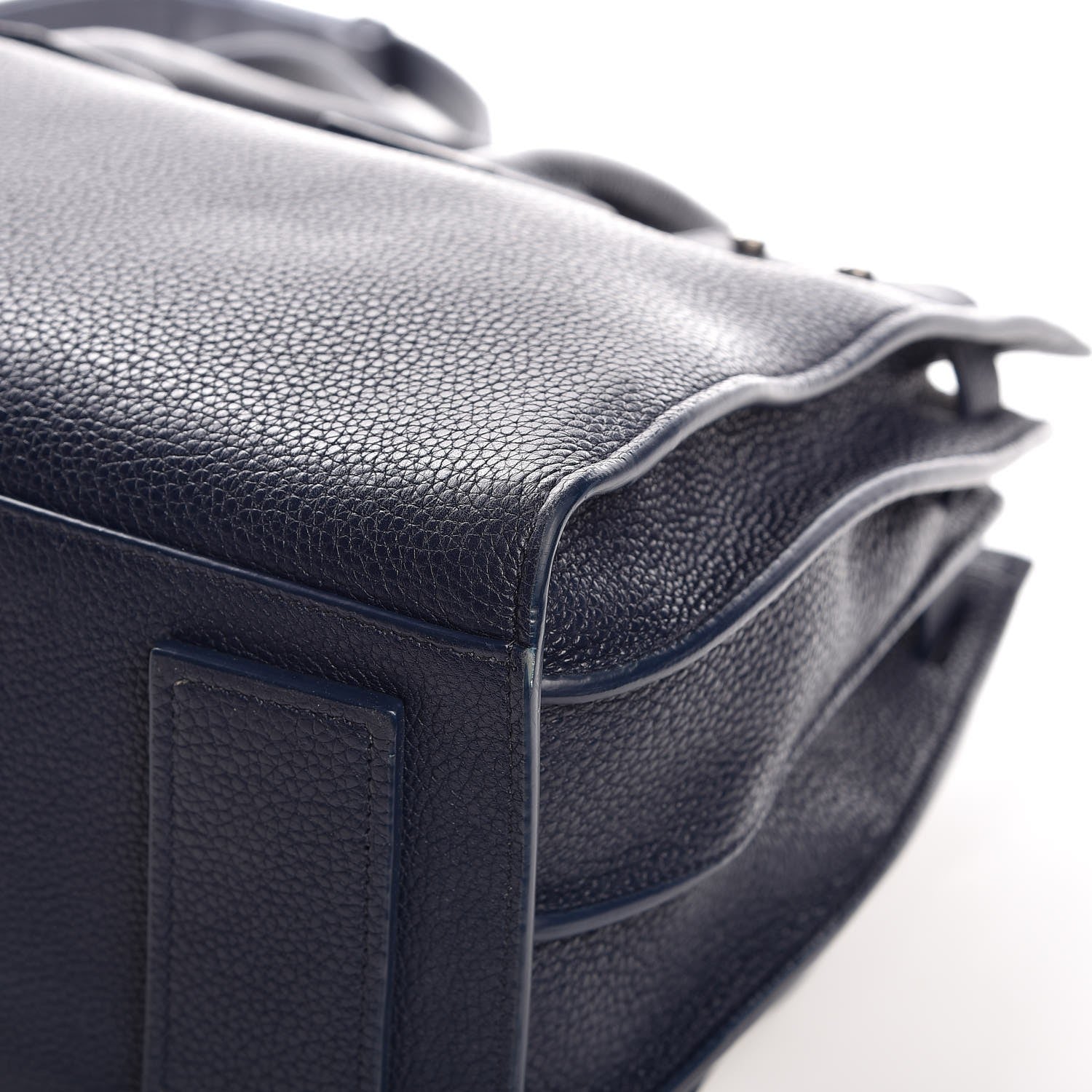 Saint Laurent Grained Calfskin Small Supple Sac De Jour Navy 12 of 12