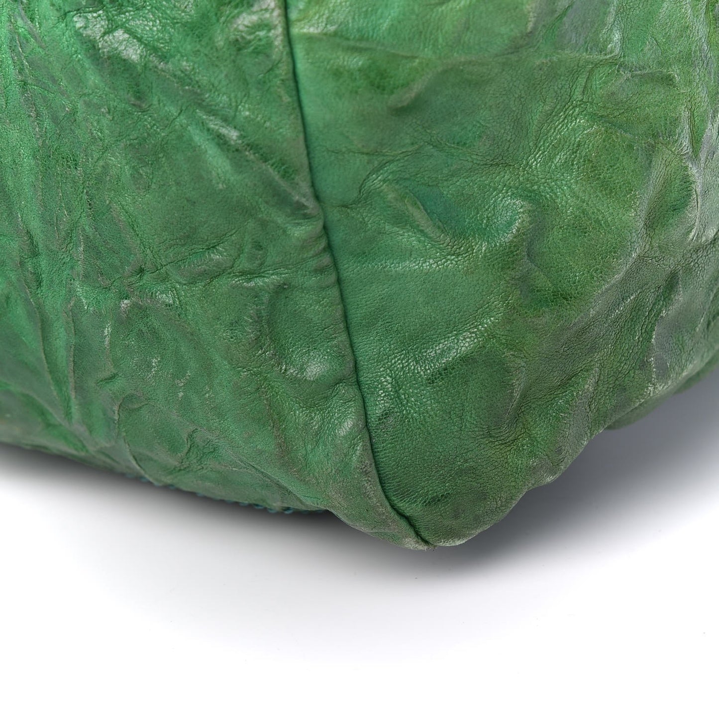 Tumbled Sheepskin Large Pandora Emerald