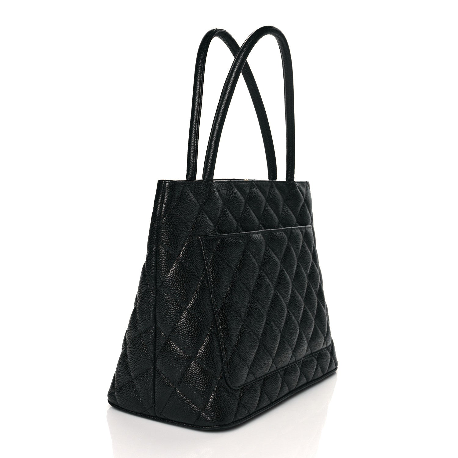 Chanel Caviar Quilted Medallion Tote Black 3 of 10