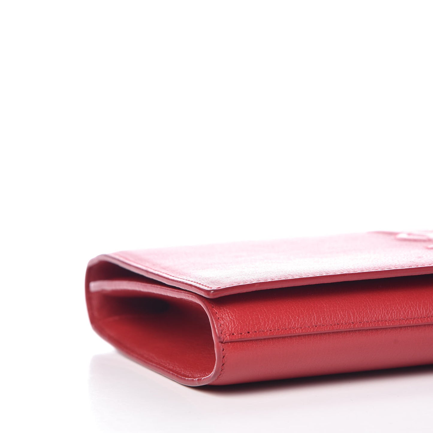 Calfskin Monogram Large Belle De Jour Clutch Red