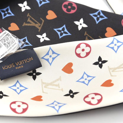 Louis Vuitton Silk Game On Bandeau Black White 3 of 5