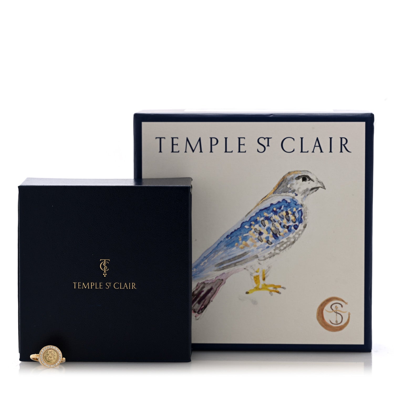 Temple St. Clair 18K Yellow Gold Diamond Angel Ring 52 6 6 of 6