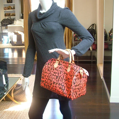 Louis Vuitton Monogram Graffiti Speedy 30 Fuchsia 2 of 9