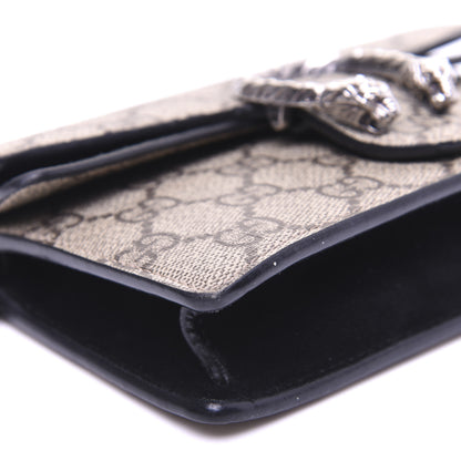 Gucci GG Supreme Monogram Super Mini Dionysus Shoulder Bag Black 6 of 16