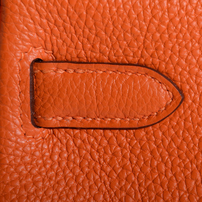 Hermes Togo Kelly Retourne 35 Orange 7 of 22