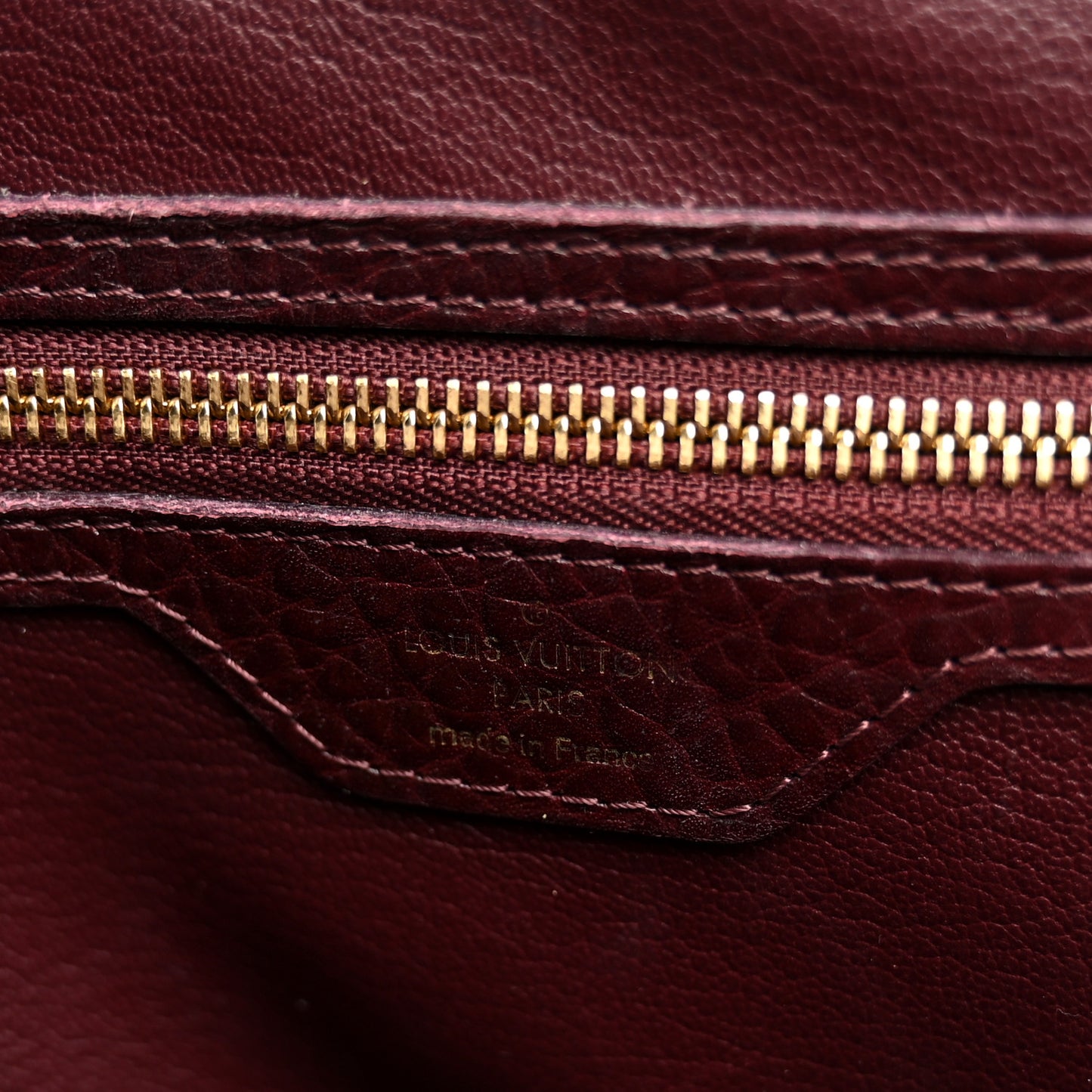 Monogram Ostrich Lizard Majestueux PM Bordeaux