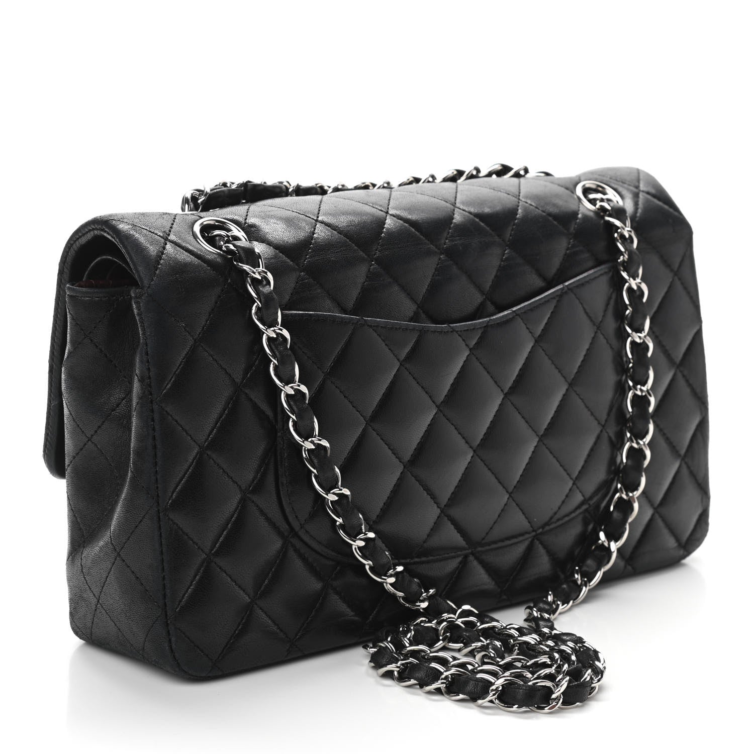Chanel Lambskin Quilted Medium Double Flap Black 5 of 26