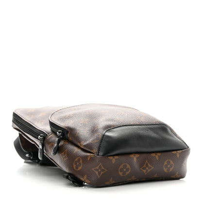 Louis Vuitton Monogram Macassar Avenue Sling Bag 4 of 10