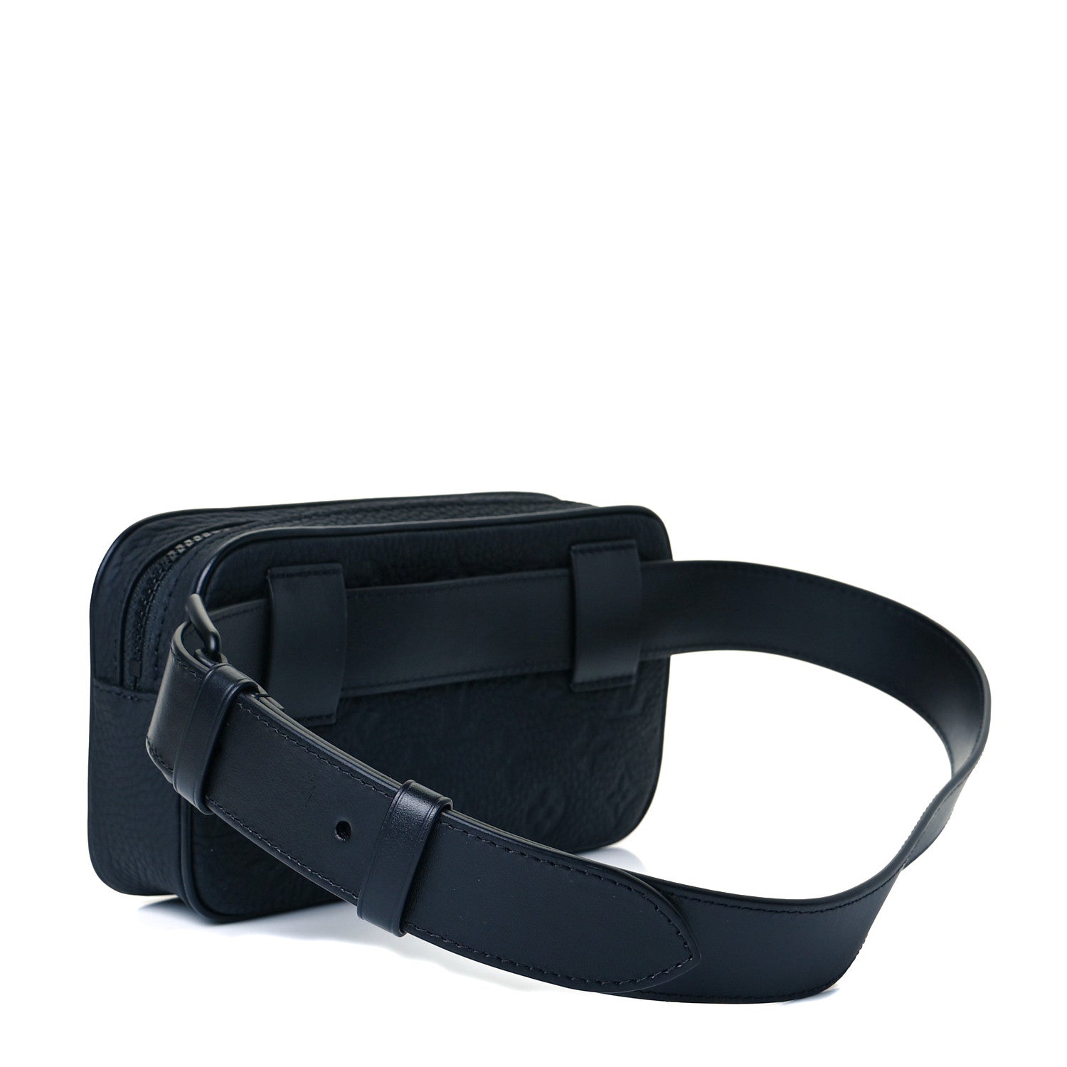 Louis Vuitton Taurillon Monogram Uniformes Solar Ray Soft Pochette Volga Belt Bag Black 3 of 6