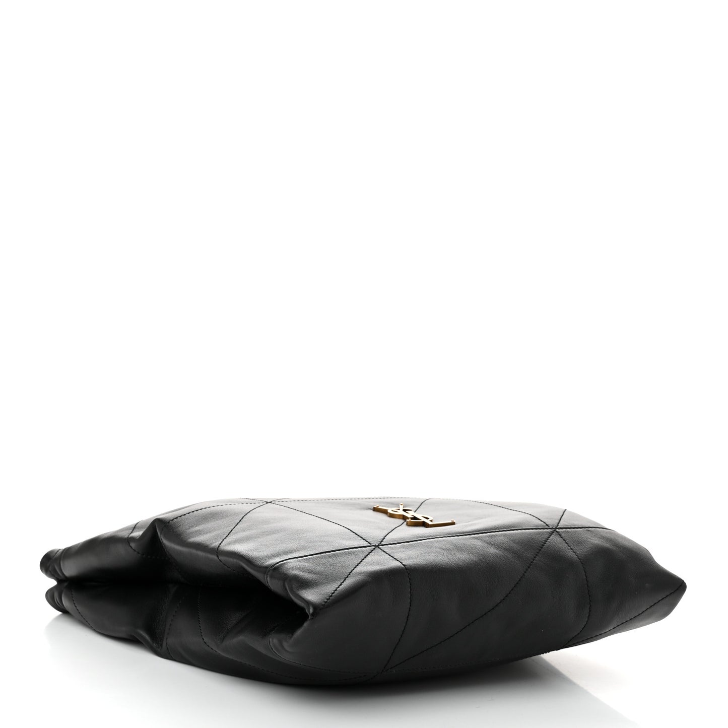 Lambskin Matelasse Monogram Medium Jamie 4.3 Pochon Black
