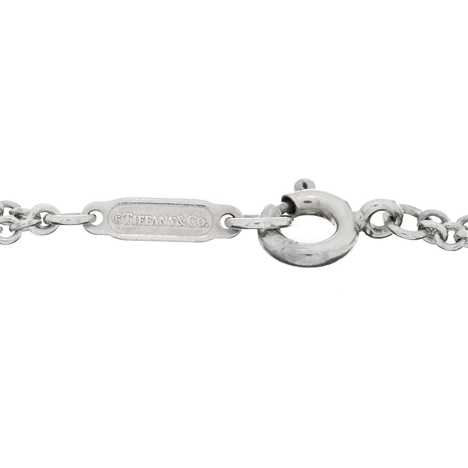 Tiffany Sterling Silver Enamel Infinity Bracelet Blue 3 of 3